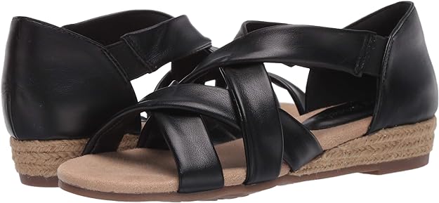 Easy Street Women's Zora Sandal  Color Black Size 9.5M