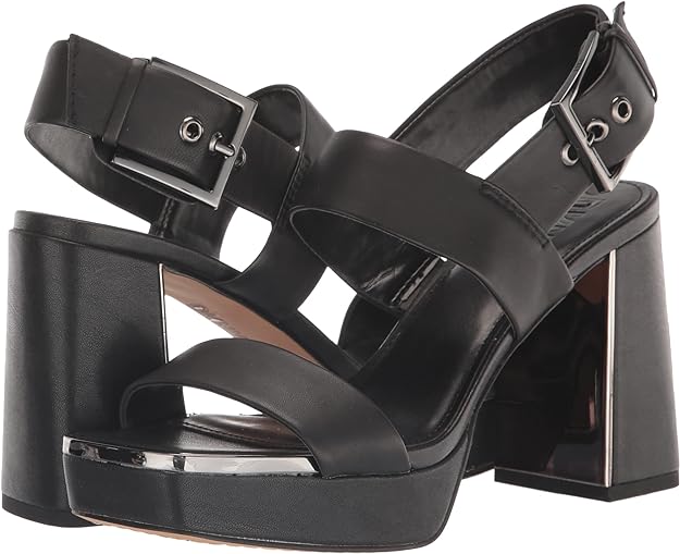 DKNY Women's Everyday Bibiana-Platform Heeled Sandal  Color Black Size 7.5M