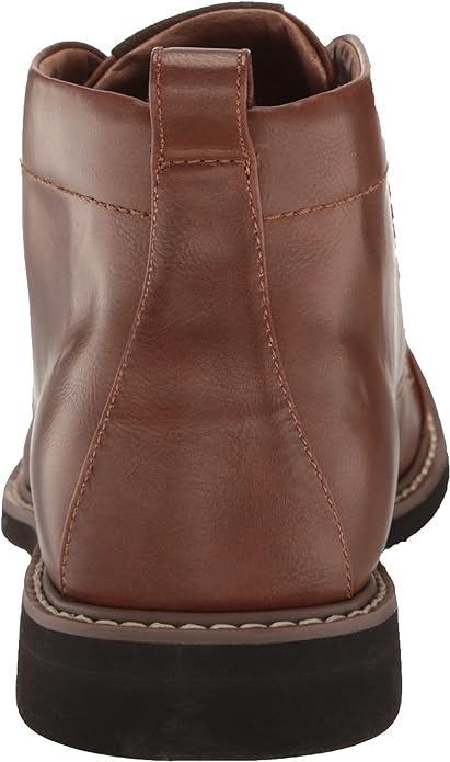 Tommy Hilfiger Men's Gibby Faux-Leather Cap-Toe Boots  Color Cognac Size 8