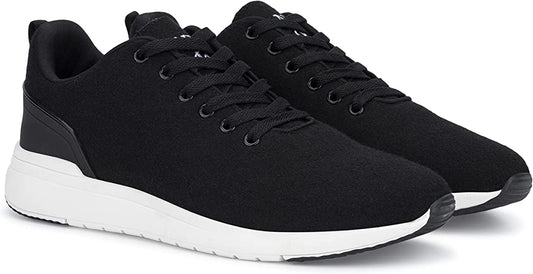 New York & Company Men's Nevin Low Top Casual Walking Fashion Shoe Sneaker  Color Black Size 11M