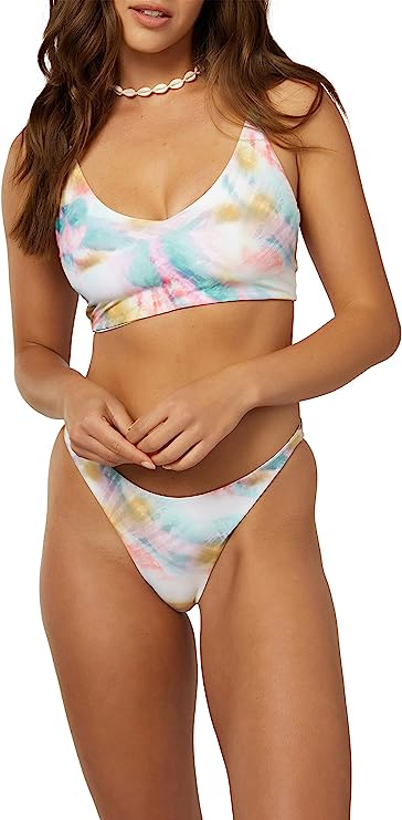 O'NEILL Women's of The Wave Flamenco Bot Cheeky Bikini Bottom  Multicolor Size M