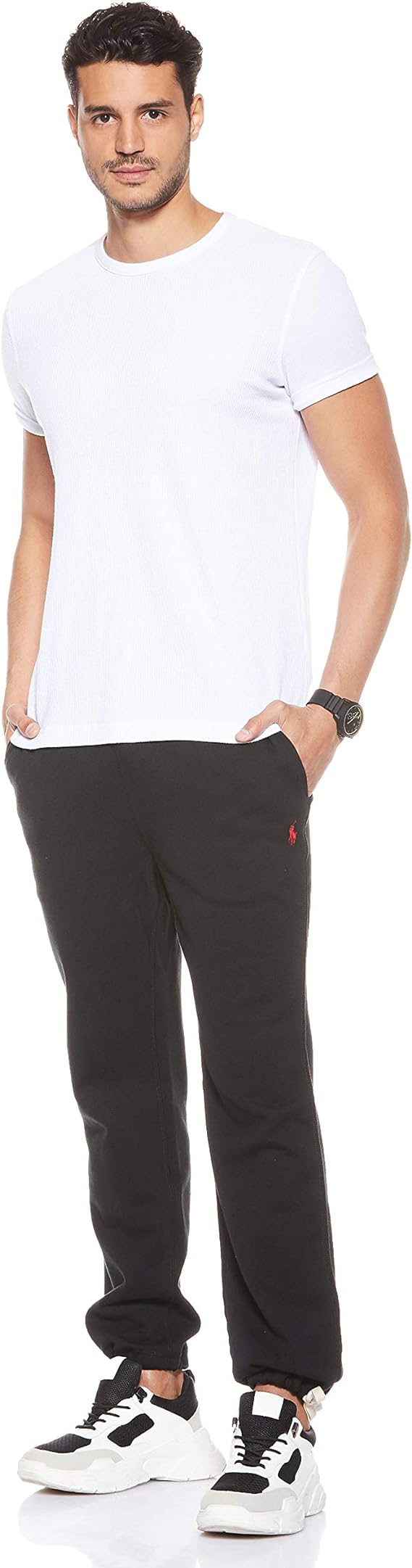 Polo Ralph Lauren Men's Cotton-Blend-Fleece Classic Athletic Pants  Color Polo Black Size 2XL