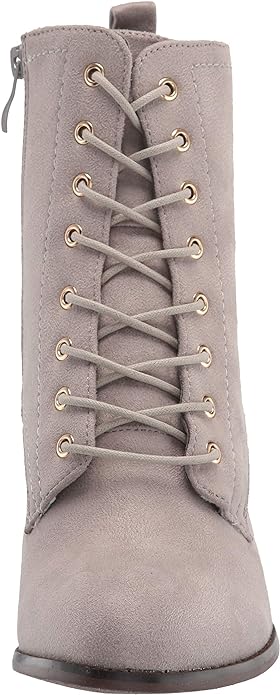 Journee Collection Women's Baylor Faux Suede Ankle Boots  Color Gray Size 8.5M