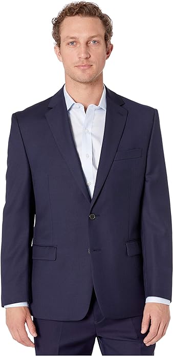 Lauren Ralph Lauren Men's Classic-Fit UltraFlex Stretch Lattimore Suit Jacket Color Navy Solid Size 50L