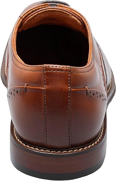 Stacy Adams Men's Macarthur Wingtip Oxford  Color Cognac Size 12M