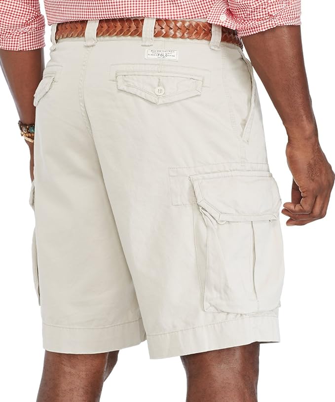 Polo Ralph Lauren Men's Geller Gellar Fatigue Cargo Shorts  Color Classic Stone Size 30