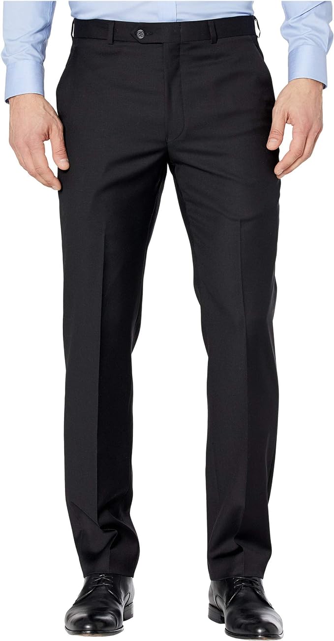 Lauren Ralph Lauren Men's Classic-Fit UltraFlex Stretch Suit Pants  Color Black Solid W34xL34