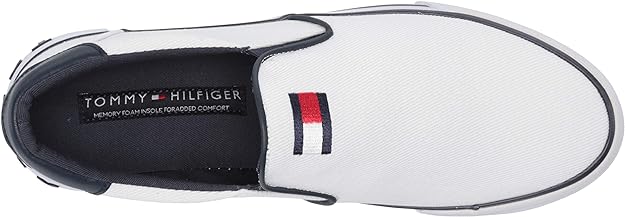 Tommy Hilfiger Men's Roaklyn Loafer  Color White Multi Fabric Size 10.5M