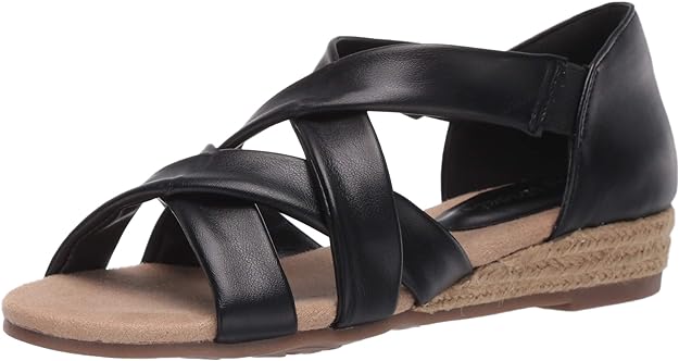 Easy Street Women's Zora Sandal  Color Black Size 9.5M