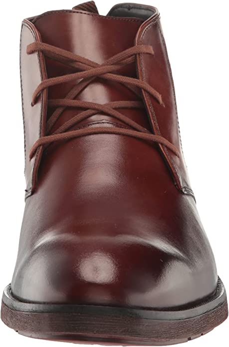 Stacy Adams Mens Kyron Plain Toe Lace Up Chukka Boot  Color Cognac Smooth Size 11M