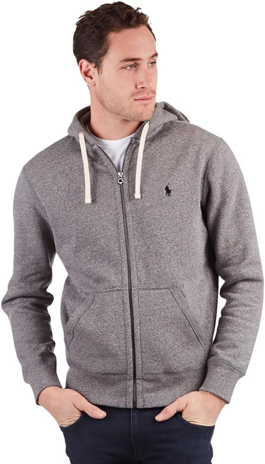 Polo Ralph Lauren Men's Classic Fleece Full Zip Hoodie  Color Alaskan Heather Size XL