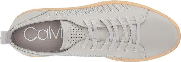 Calvin Klein Men's Everett Sneaker  Color Light Gray Size 10.5M