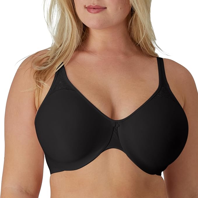 Bali Comfort Full-Coverage Underwire Minimizer Bra  Black Size 38DD