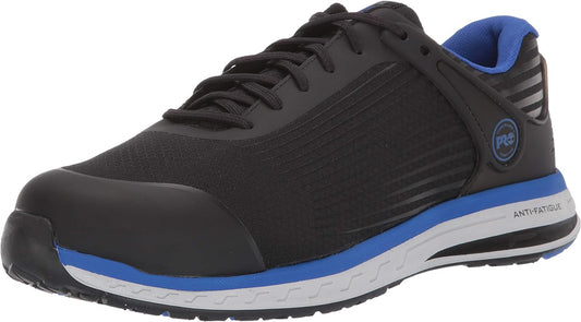 Timberland Men's Drivetrain Safety Toe Electrical Hazard Sneaker  Color Black/Blue Size 13W