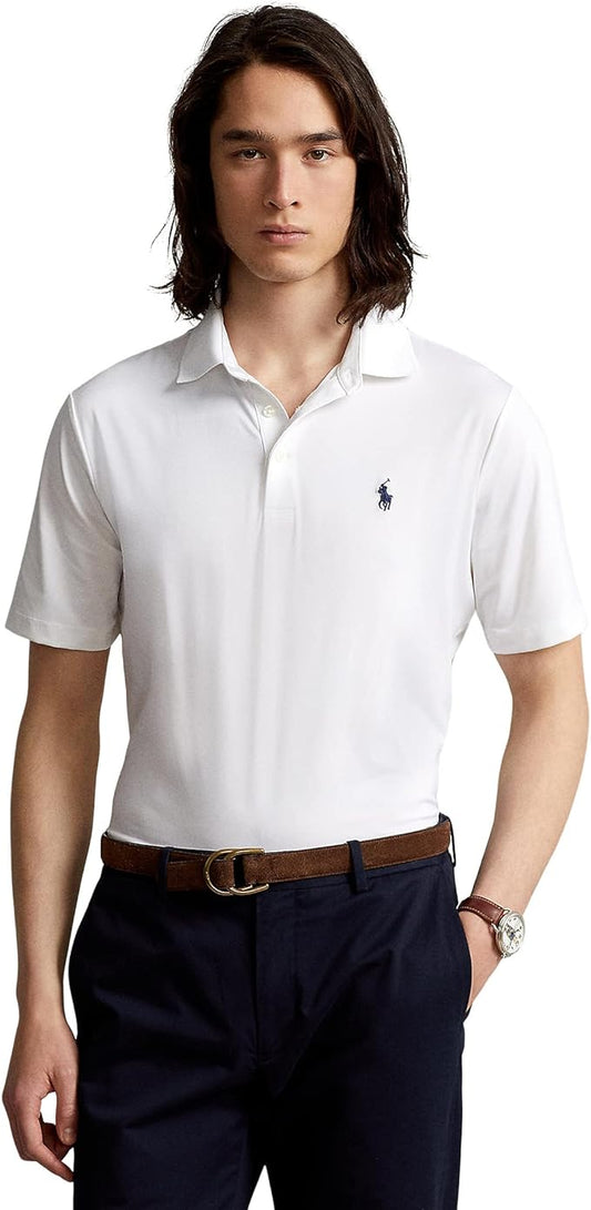 Polo Ralph Lauren Men's Classic-Fit Performance Polo Shirt  Color Pure White Size 2XL