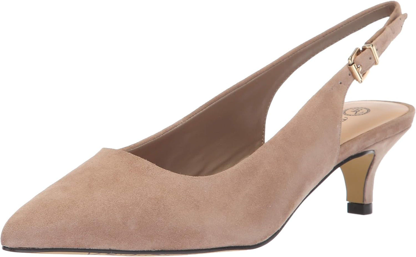 Bella Vita Women's Scarlett Slingback Pumps  Color Almond Kidsuede Size 7.5M