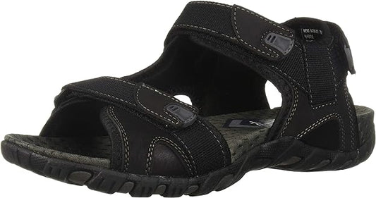 Nunn Bush Men's Rio Bravo Three-Strap River Sandals  Color Black Size 8W