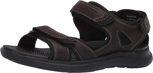 Nunn Bush Men's Rio Vista Three Strap River Sandals  Color Brown Size 11