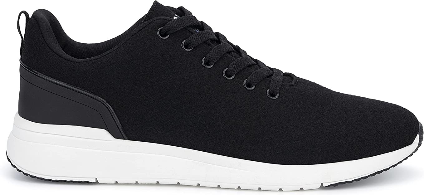 New York & Company Men's Nevin Low Top Casual Walking Fashion Shoe Sneaker  Color Black Size 11M