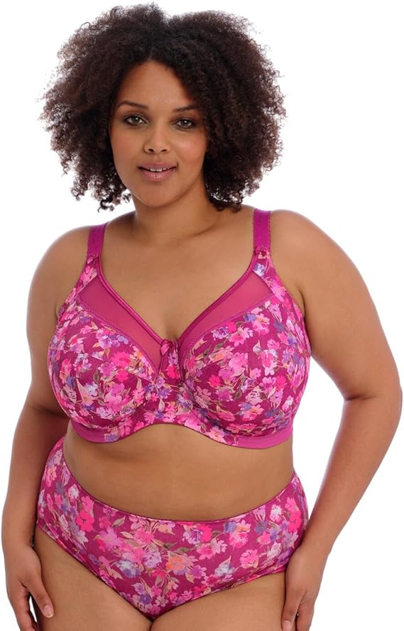 Goddess Plus Size Kayla Underwire Banded Bra  Color Summertime Size 40DDD