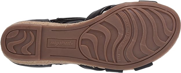 Easy Street Women's Zora Sandal  Color Black Size 9.5M