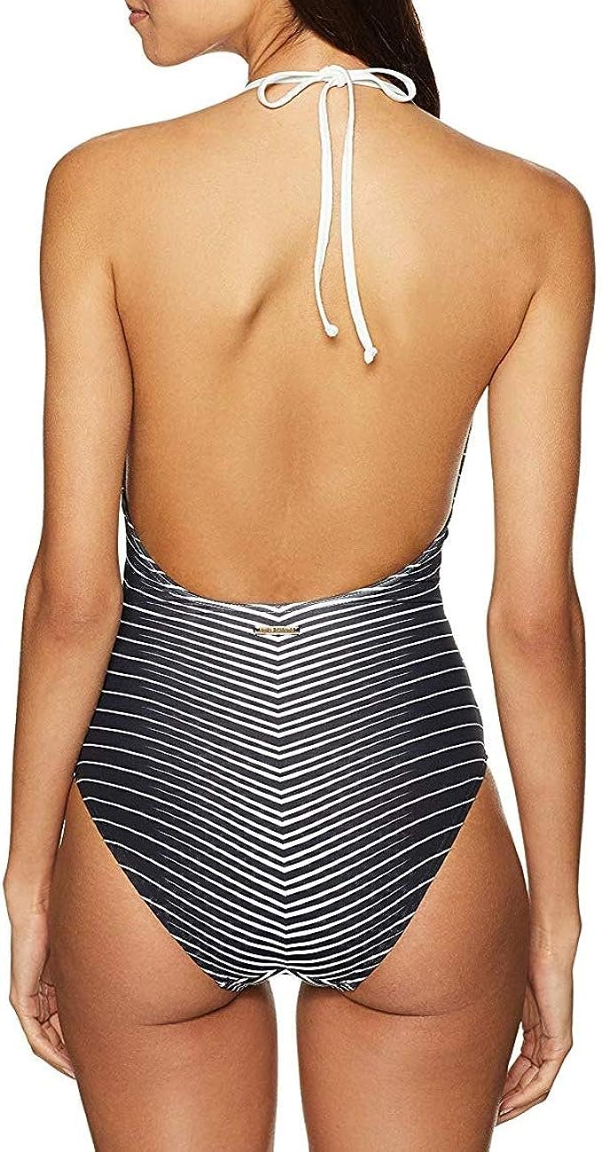 Vince Camuto Women's Standard V-Plunge One Piece Swimsuit  Color Pink Size 10