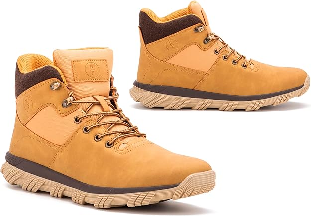 Reserved Footwear Men's Darnell Mid-Top Sneaker  Color Wheat Size 9.5M