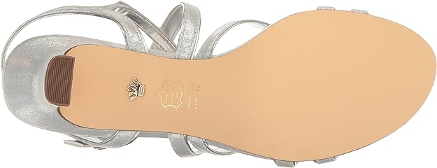Nina Women's Genaya Strappy Evening Sandals  Color Silver Size 6M