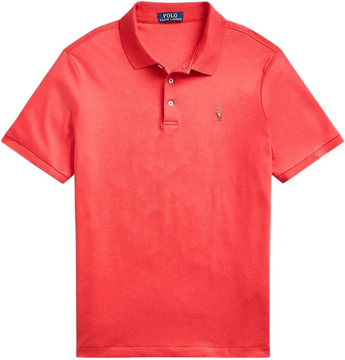 Polo Ralph Lauren Men's Classic-Fit Polo Shirt  Color Rosette Heather Red Size XL