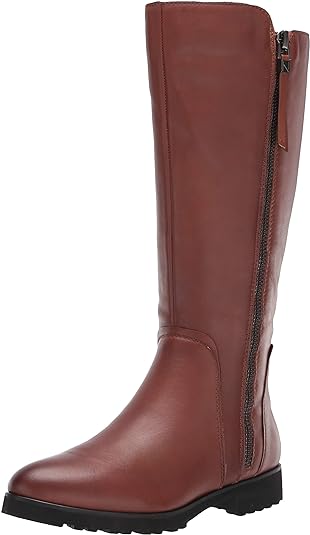 Naturalizer Women's Gael Mid Shaft Knee High Boots  Color Cinnamon Leather Size 5M