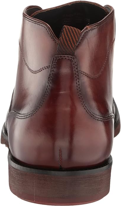 Stacy Adams Men's Kyron Plain Toe Lace Up Chukka Boot  Color Cognac Smooth Size 12M