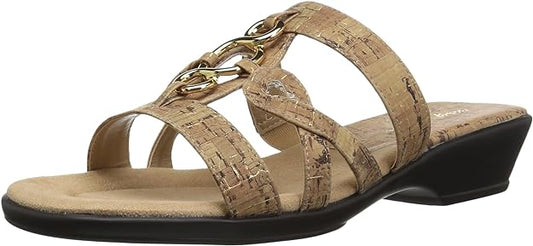 Easy Street Women's Torrid Flat Sandal  Color Cork W/Fleck Size 7N