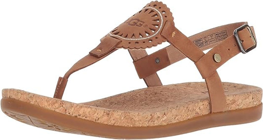 UGG Women's Ayden II Flat Sandal  Color Tan Size 5M