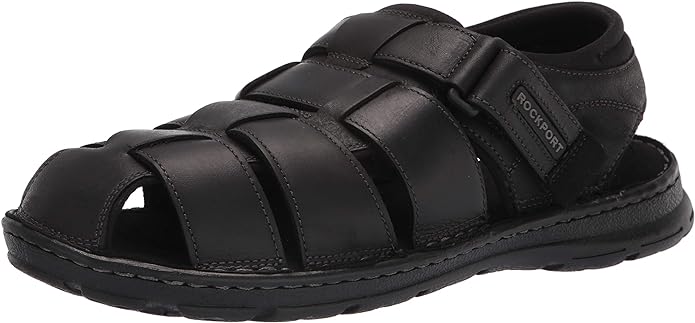 Rockport Men's Darwyn Fishermen Sandals  Color Black II Size 7.5W