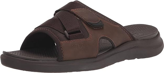 Nunn Bush Men's Rio Vista Slide Sports Sandals  Color Brown Size 11W