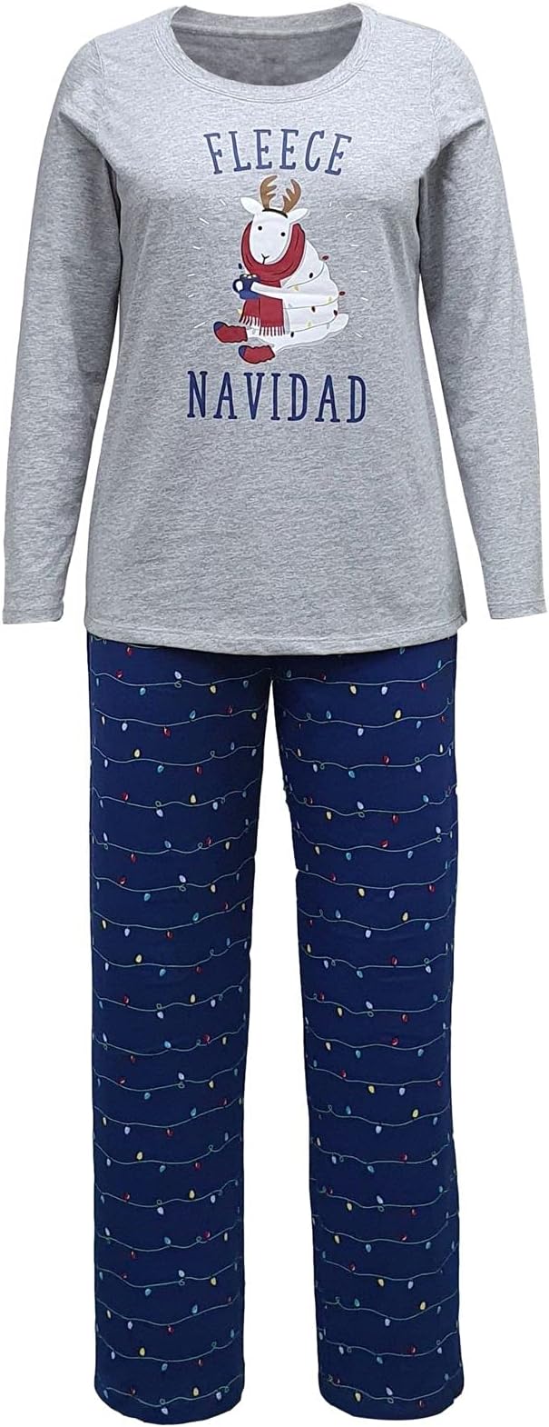 Family Pajamas Women's Holiday Lights Pajama Set  Color Holiday Lights Size L