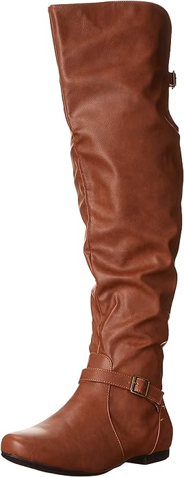 Journee Collection Women's Loft Knee Boots  Color Chestnut Size 10M