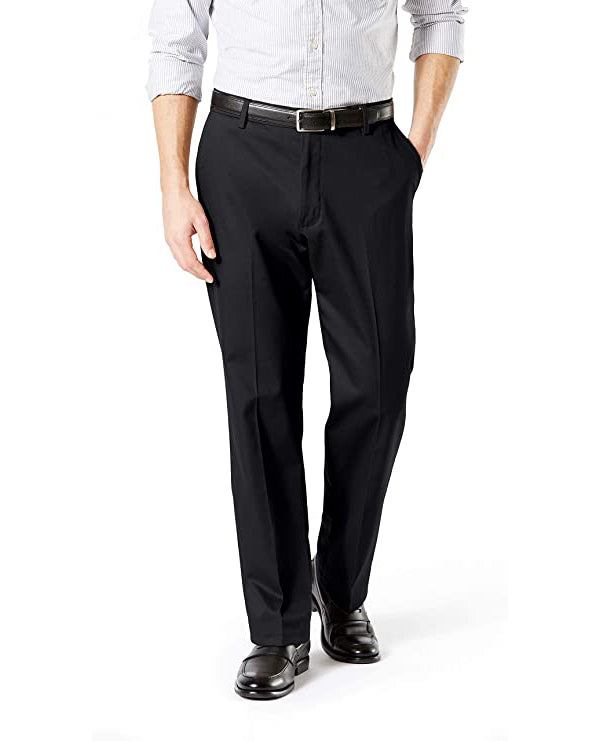 Dockers Men's Classic Fit Signature Khaki Lux Cotton Stretch Pants  Color Black W40xL30