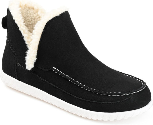 Journee Collection Women's Capreece Slip On Moccasin Slippers  Color Black Size 7M