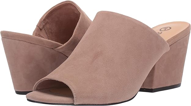 Bella Vita Women's Kathy Mule Sandal  Color Almond Kidsuede Leather Size 7.5W