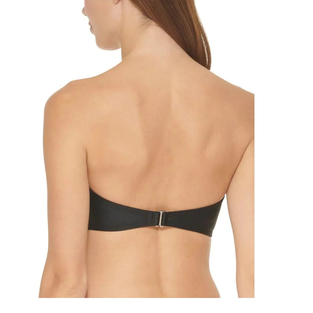 DKNY Colorblocked Bandeau Bikini Top  Color Black Size XS