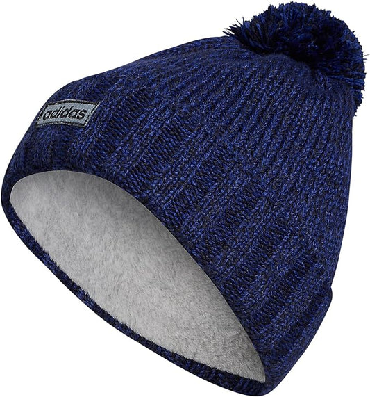 adidas Men's Recon II Ballie Beanie Hat  Color Legend Ink/Victory Blue Twist One Size