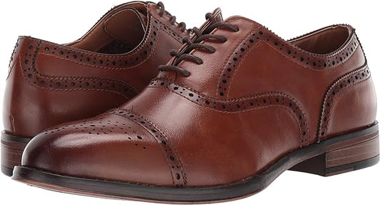 Madden Men Men's Jimms Oxfords  Color Cognac Size 10.5