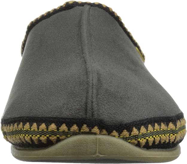 DEER STAGS Men's Slipperooz Wherever Adult Slippers  Color Gray Size 12W