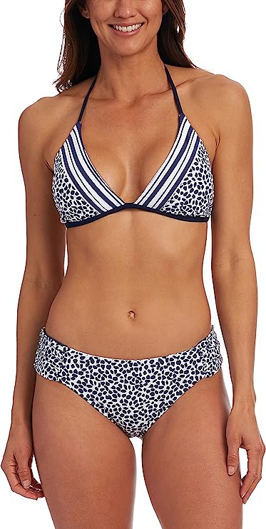 La Blanca Banded Triangle Bikini Top  Color Indigo Size 10