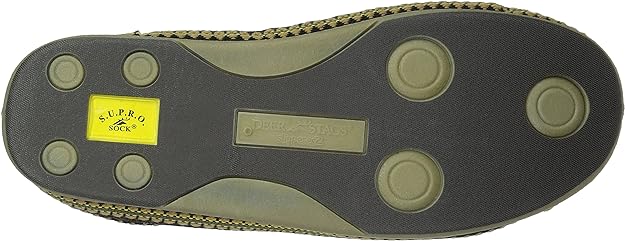 DEER STAGS Men's Slipperooz Wherever Adult Slippers  Color Gray Size 12W