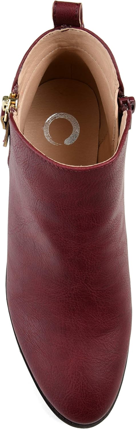 Journee Collection Women's Ellis Booties  Color Burgundy Size 7M