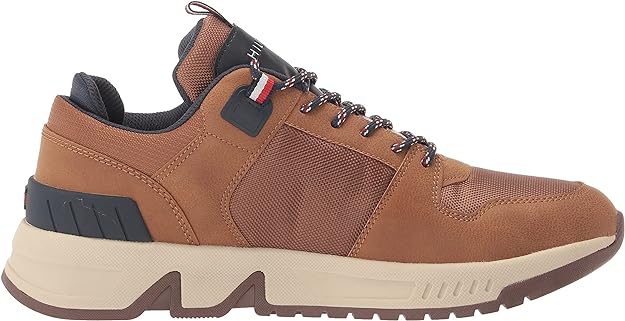 Tommy Hilfiger Men's Lorde Lace-Up Sneakers  Color Wheat/Navy Size 11M