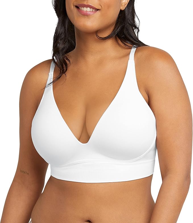 Maidenform M Seamless Lift Wireless Bralette  Color White Size XL