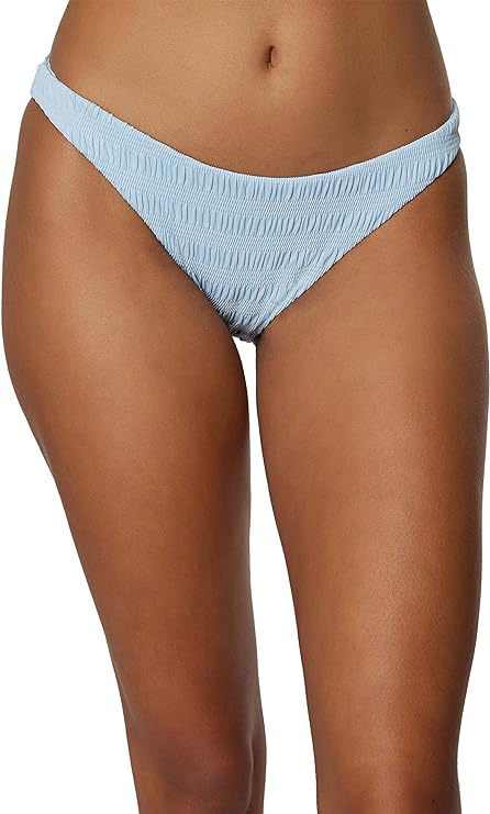 O'Neill Juniors Saltwater Solids Text Bikini Bottoms  Color Sky Blue Size S